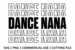 Dance Nana SVG | Stacked SVG Product Image 2