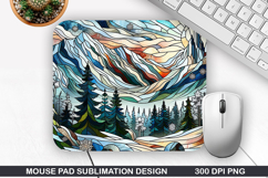 Christmas Tree Mouse Pad Sublimation,Christmas Mouse Pad PNG Product Image 1