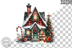 Christmas House Sublimation - Clipart PNG Design Product Image 1