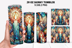Valentine Skinny Tumbler 20oz Wrap Design, Valentine Tumbler Product Image 1