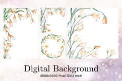 Flower Pattern Background Wallpaper Digital Paper_65 Product Image 1