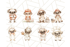Pug Clipart PNG, Cute Dog Art, Puppies With Jobs, Pug Work Product Image 3