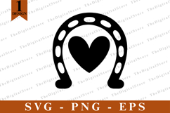 Horseshoe SVG, Horse vector, Horse Silhouette, Cut files Product Image 1