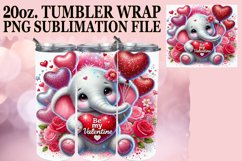 Vibrant Mornings 20oz tumbler wrap, Valentines Product Image 1