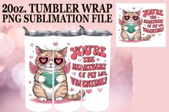 RADIANT GIFT 20oz TUMBLER WRAP, Valentines Cat Product Image 1