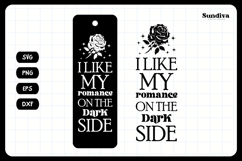 Dark Romance Bookmark Saying SVG | I Like My Romance Product Image 3