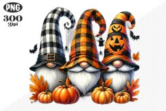 Halloween Gnomes Sublimation - Clipart PNG Design Product Image 1