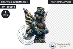 Steampunk Rococo Fairy Clipart, fantasy Fae Graphic Product Image 1