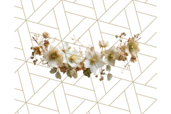 Whimsy Winter Florals Clipart PNG, Christmas Png Clipart Product Image 5