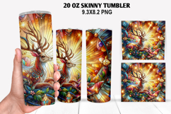 Skinny Tumbler 20oz Wrap Design, Summer Tumble PNG Design Product Image 1