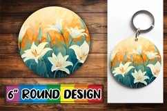 Floral Fantasy Circle Design Sublimation Sensation Product Image 1