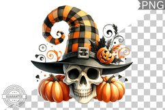 Halloween Skull Sublimation - Clipart PNG Design Product Image 1