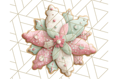Pastel Christmas Clipart, Mint and Blush Holiday PNG Product Image 5