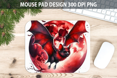 Watercolor Bat Mouse Pad Sublimation - Animal PNG Product Image 1