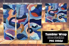 Color Burst 3D Embroidered Tumbler Sleeve Product Image 1