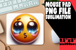 LUMINOUS MOUSE PAD CREATIVE PNG, 3D Emoji Product Image 1
