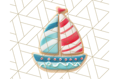 Summer Iced Cookie Clipart PNG, Cute Tropical Cookies Product Image 5