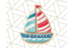 Summer Iced Cookie Clipart PNG, Cute Tropical Cookies Product Image 5