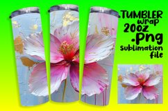 Vibrant Petals: Sublimation Tumbler Art Product Image 1