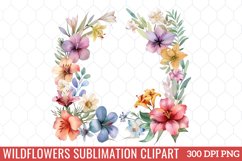 Wildflowers Sublimation Clipart Product Image 1