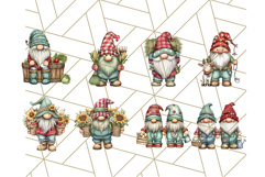 Farmer Gnome Clipart, Cute Farm Gnomes PNG Illustrations Product Image 5