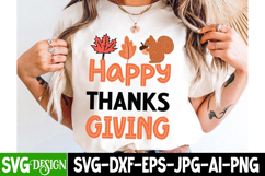 Happy Thanks Giving SVG Design ,Happy Thanks Giving PNG Product Image 2
