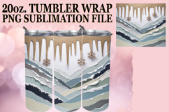 Gentle breezes 20oz tumbler wrap, Winter Product Image 1