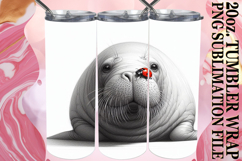 HAPPY VIBES 20oz TUMBLER WRAP, Cute Animals Product Image 1
