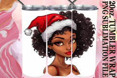 Cozy Dreams 20oz tumbler wrap, Xmas Girl Product Image 1