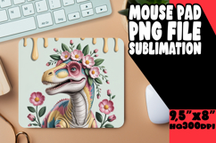 Playful MOUSE PAD Design Magic, Cute Dino Product Image 1