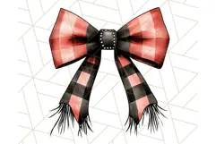 Western Style Bow PNG, Cute Cowboy, Cowgirl Coquette Png Product Image 5