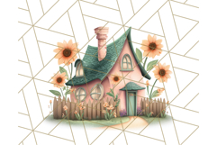 Whimsical Cottagecore Cottage PNG Clipart, Fairy House Png Product Image 5
