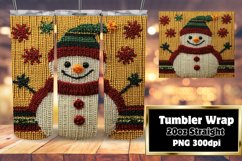 Beautifully Designed 20oz Tumbler , Snowman Product Image 1