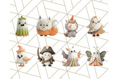 Cute Halloween Ghost Clipart Costume PNG, Halloween Png Product Image 5