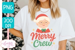 Cute Christmas PNG design, Merry Crew PNG sublimation Product Image 5