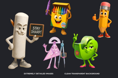 Back to School PNG Clipart, Classroom Motivational Decor Product Image 3