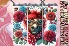Vibrant spirit 20oz tumbler wrap, Cute Animals Product Image 1