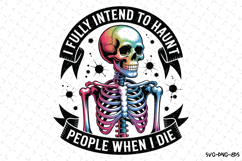 I fully intend to Haunt Svg | Halloween Svg | Svg Cut Files Product Image 1