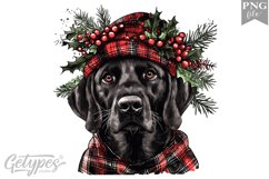Christmas Dog Clipart Design - High Quality 300 Dpi Product Image 1