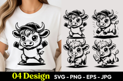 Cute Baby Bull SVG PNG Product Image 1