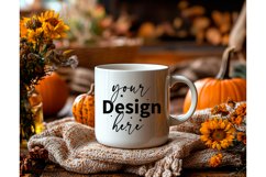 Thanksgiving 11oz white blank Coffee Mug Mockup Product Image 1