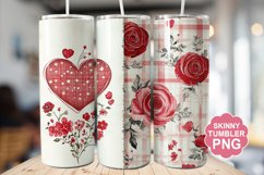 Valentine Flannel Tumbler | Valentine Tumbler Wrap Product Image 1