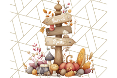 Cottagecore Halloween Clipart Cozy PNG, Autumn Fall Png Product Image 5
