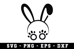 Bunny Ear &amp; Face SVG | SVG Cut files | Cricut Product Image 1