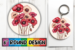 Beautiful Circle PNG for Sublimation , Beauty Flower Product Image 1