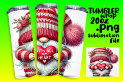 RICH 20oz Sublimation Tumbler Design , Gnomes Product Image 1