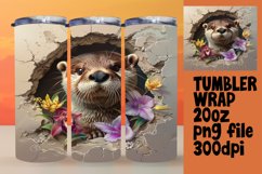 Spring Flower Wrap: Adorable Animals in 3D Hole Product Image 1