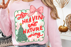 Let Heaven and Nature Sing PNG, Christian Christmas Png Product Image 1