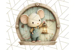 Cozy Cabin Critters Clipart PNG, Fall Animal Png Product Image 5