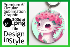 Lovely Round Design Coaster Artwork , Dragon Product Image 1